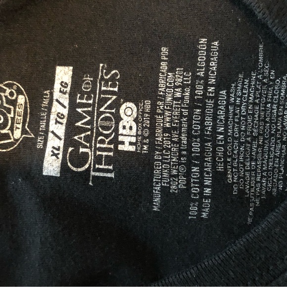 Nymeria black T-shirt XL - Picture 3 of 3